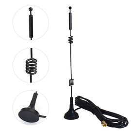 Antena WiFi de doble banda de largo alcance (paquete de 4), Eifagur 9dbi 2.4GHZ 5GHZ RP-SMA Conector con base magnética para cámara IP WiFi Router dispositivos de red de computadora, extensor de