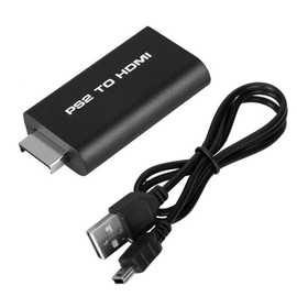 PS2 to HDMI Audio Video Converter Adapter with 3.5mm Audio Output PS2 Player to HDMI for HDTV