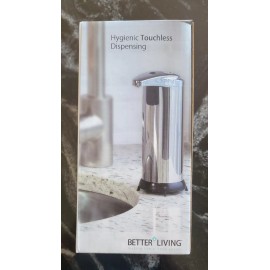 Living Better Living 8 oz. Touch-Free Soap/Lotion Dispenser Stainless-Stee