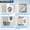 Dryer Lint Trap, Indoor Dryer Vent Kit, Metal Lint Catcher