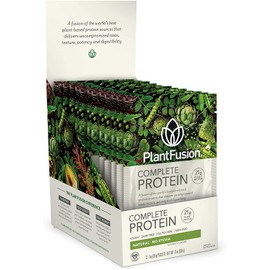 PlantFusion Vegetable Pea Protein Powder Natural No Stevia Flavor 12 / PlantFusion 식물성 완두콩 단백질파우더 네추럴 No Stevia맛 12개