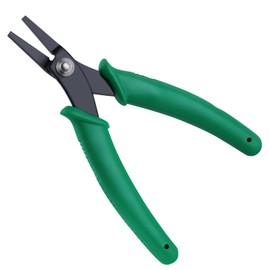 INJOYTEC Duck Bill Pliers Smooth Jaws Handmade Accessories Spring Loaded Mini Lightweight Precision Micro Beads Craft Wire Tools Hobby Tools