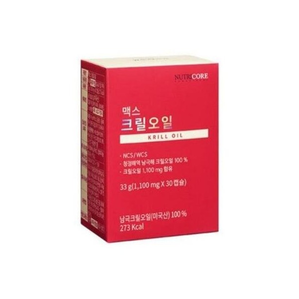 Nutricore Max Krill Oil 30 capsules x 2 / 뉴트리코어