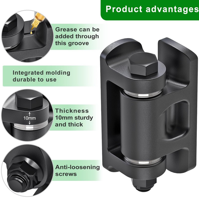 Insaga Curved Base Weld On Hinges for Round Tubes (2-4"
