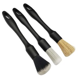 3 x Specialist Detailing Brushes for Car Cleaning Vents, Dash, Trim, Seats, Wheels.