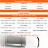 Generic Aftermarket Compatible Microwave Handle for Frigidaire FFMV162LSA, FFMV162LBA, FFMV162LMA