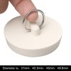 nuoshen 4 Pcs Bath Plugs,Sink Plug Rubber Drain Stopper Kitchen