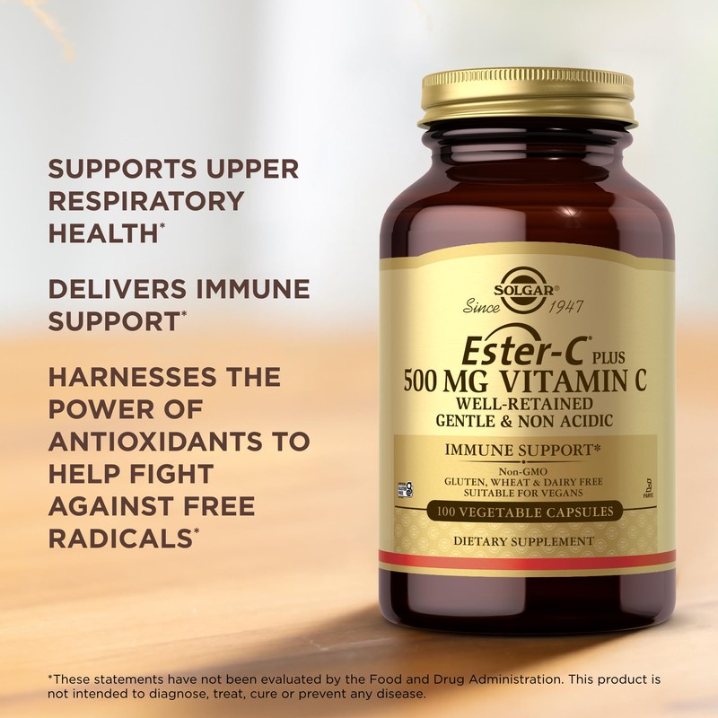 Solgar Ester-C Plus 500 mg Vitamin C (Ascorbate Complex) -