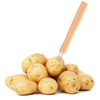 com-four 4 x jacket potato forks with 3 prongs, made