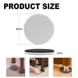 12 PCS Furniture sliders for heavy items,washing machine sliders,furniture sliders for carpet,Carpet furniture sliders For Carpet and hardwood floors for smooth sliding furniture anywhere