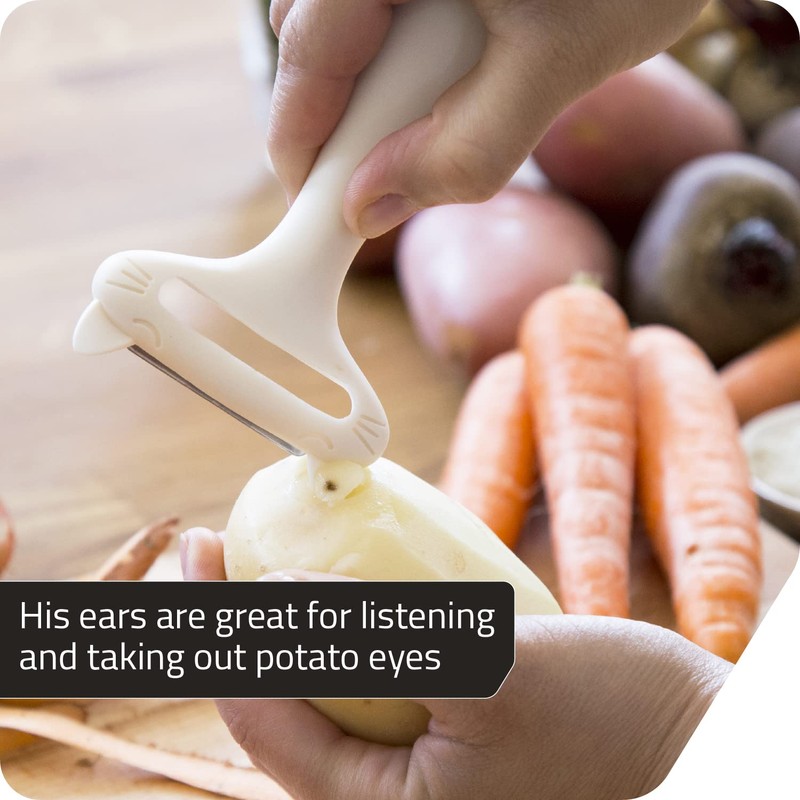 Peleg Design CatPeeler Cute Vegetable Peeler, Cat Design Peeler for