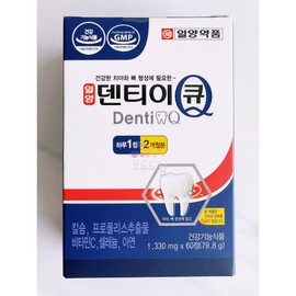 Ilyang Akpum Denty Q 60 tablets 1 unit 2 month supply for gum and teeth health Ilyang / 일양악품 덴티이큐 60정 1개 2개월분 잇몸 치아 건강 일양