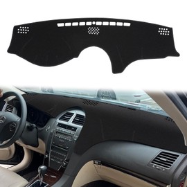 HanLanKa Dashboard Cover Dash Cover Mat Pad Custom Fit for Lexus ES350 2007 2008 2009 2010 2011 2012(Black)