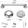 2 Pack Shower Grab Bar Stainless Steel Bathroom Grab Bars