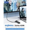dockteck Hub USB C 4K 60Hz, Adaptador multipuerto USB C