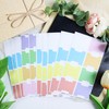 YIKTUNQ 80 Pieces Sticky Blank Monthly Index Tabs Double-Sided Page