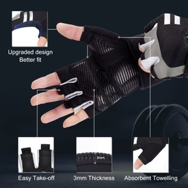 Fitness Gloves Training Gloves Men & Women Sports Gloves with Wrist Protection & Perfect Grip Gym Gloves for Strength Training, Weight Lifting, Bodybuilding, Crossfit Training