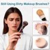 Limpiador de brochas de maquillaje, solución limpiadora para brochas y