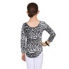 Janisramone Girls Kids New Leopard Print Long Sleeve Stretch Microfibre