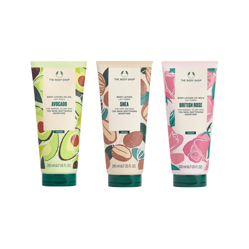 The Body Shop Milk In Body Lotion, British Rose, 7.8