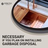 Strictly Sinks Stainless Steel Square Garbage Disposal Adapter for Kitchen