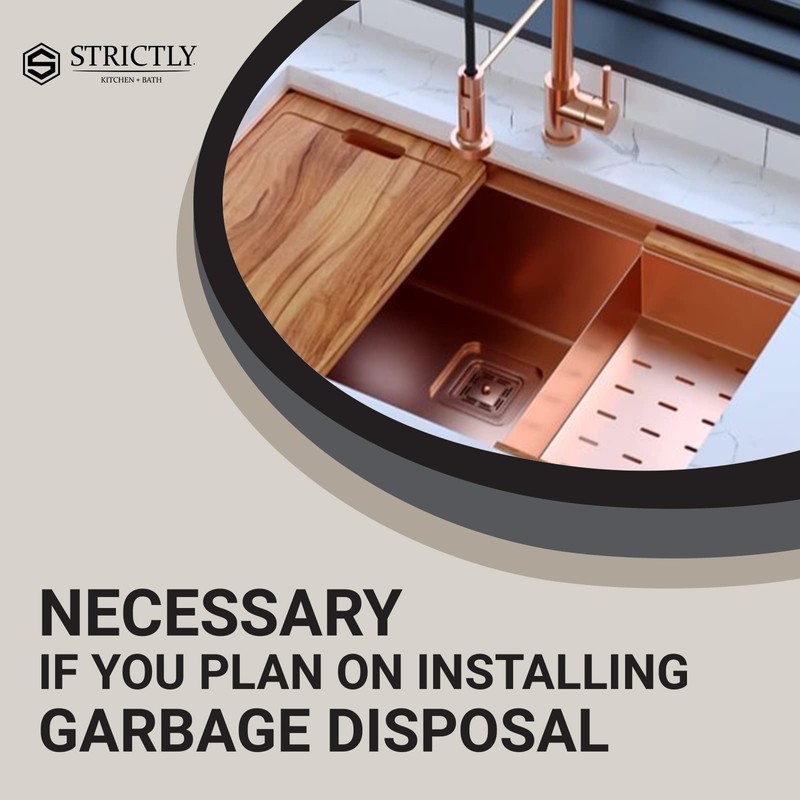 Strictly Sinks Stainless Steel Square Garbage Disposal Adapter for Kitchen