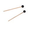 2Pcs Ethereal Drumstick Maple Percussion Drum Sticks Rubber Round Head