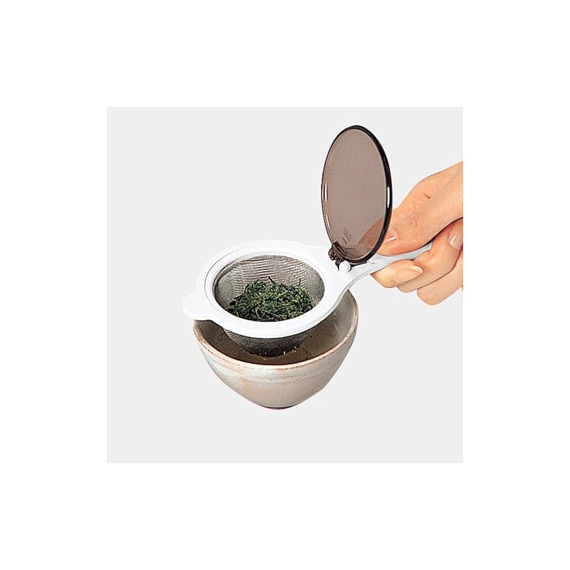 Kai KAI KITCHEN DH8064 Tea Strainer Saucer Set, One-Touch Lid,