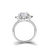 Birth Flower Ring For Women, Sterling S925 Silver April Birthstone