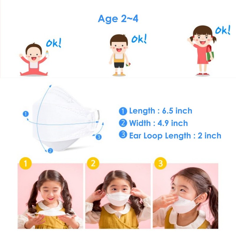 [5 Pack] (Age 2 to 4) You & I White