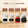 ComSaf 4 oz Glass Jars with Lid, Set of 12