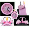 TCJJ Unicorn Alarm Clock for Girls - Non-Ticking, Quiet Bedside