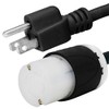 NEMA 5-15P to L14-30R Plug Adapter, 6 Foot, 15A/125V, 14