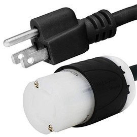 NEMA 5-15P to L14-30R Plug Adapter, 6 Foot, 15A/125V, 14 AWG - Iron Box # IBX-5185-06 (6 ft)