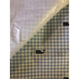Unbranded 240 Tissue Paper White, Gingham whale 20x 30Large Sheets Gift Wrap Wrapping Gift