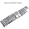 Dot Keycap Dye Sublimation Mechanical Keyboard Compatible with 61/64/68/87/96/104/108Black