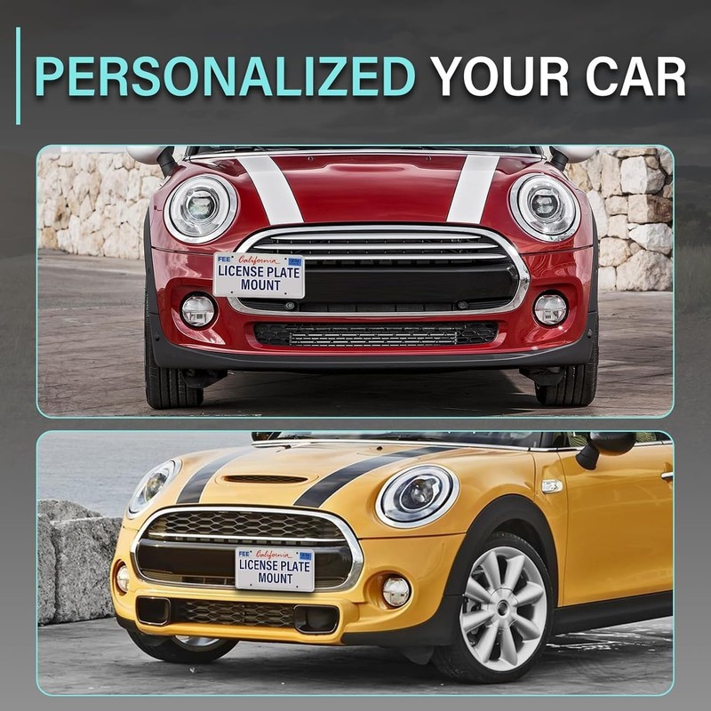 Front License Plate Bracket Compatible with Mini Cooper R50 R52