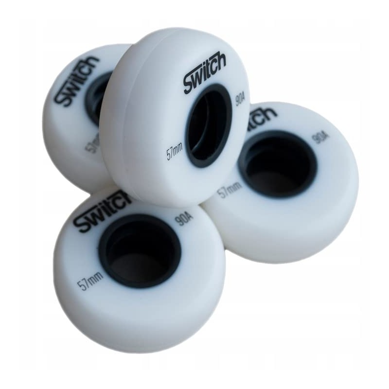 Wheels for Inline Skates 57 mm White Replacement Wheels Roller