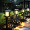 Greluna Solar Lights Outdoor,12 Pack 3000K Waterproof Auto On/Off Solar
