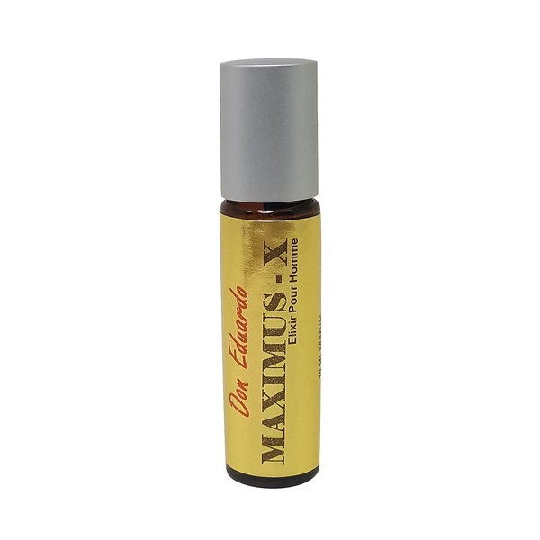 Don Eduardo Maximus-X Infused Elixir Perfume for Men. An Spicy Oriental-Leather Fragrance Designed to Allure Women. (10 mL Roll On)