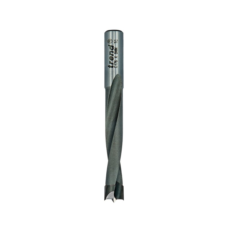 Trend CraftPro Dowel Drill Bit 8mm Shank 8mm Cutting Diameter
