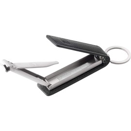 ZWILLING Travel Size Nail Clippers with Keychain and Nail Clippers with Nail File - Black