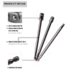 6” Impact Bit Socket Adapter Set, 3PCS -1/4”,3/8”,1/2” Head with