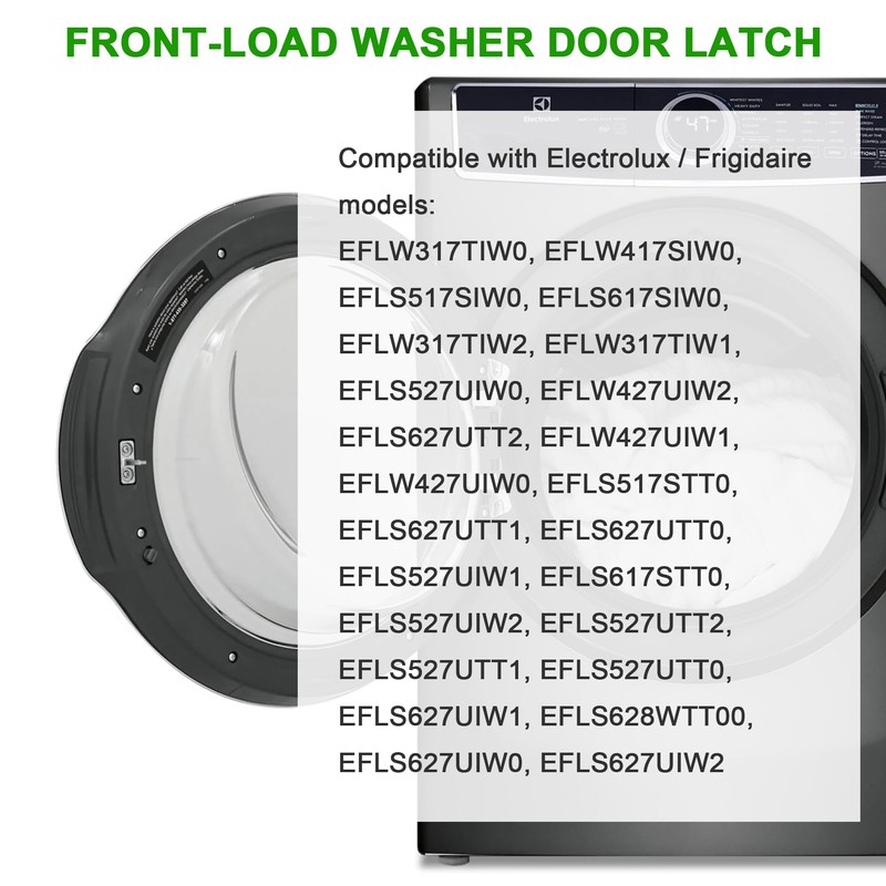 2Pcs 5304505088 Washer Door Latch Fits for Electrolux Frigidaire Front