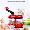Multi-Functional Manual Food Processor,8 Cup Hand-powered Crank Chopper,Mincer Blender with