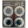 Moonrays 4 Solar Lawn/Deck lights-Solar Powered-2.0-8h