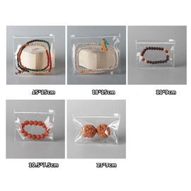 50 Self Seal PVC Pack Zipper Lock Bags,Clear Jewelry Anti Oxidation Bag Clarity Tarnish Prevention,Small Sealed Bag,Resealable packaging or Storage of Jewelry, Earrings and Rings (15x15cm/6x6inch)