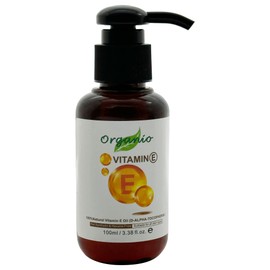 Natural Vitamin E Oil 100% Pure - (87% D-Alpha Tocopherol) Very thick Oil (100ml, With Pump Included)