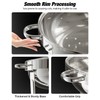 WARMOUNTS Round Chafing Dishes for Buffet with Glass Lid (5QT,