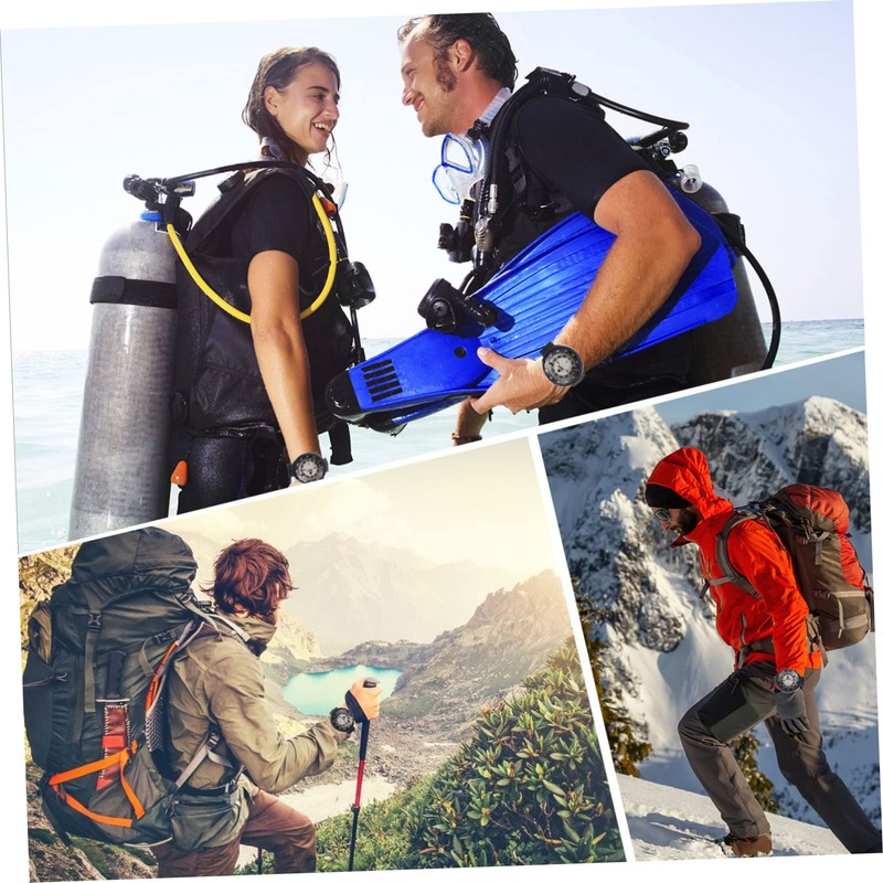 Sosoport Outdoor Adventure Essential Luminous Watch Compass Waterproof Perfect for